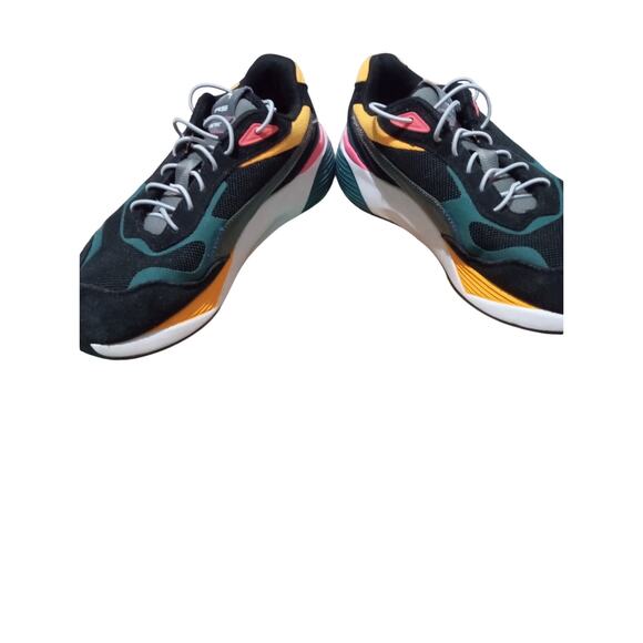 Puma Men\'s RS Running Metric Canvas & Suede Black & Multi Color Sneaker Size 7 main image 4